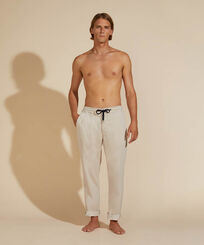 Men Cotton Modal Jogger Pants Hemp 正面穿戴视图