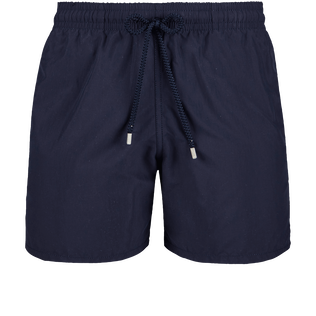 Bañador de color liso para hombre Azul marino vista frontal