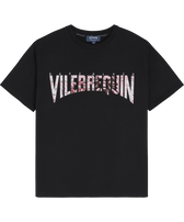 T-shirt uomo con logo stampato Bandana - Vilebrequin x BAPE® BLACK Nero vista frontale