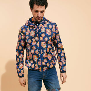 Giacca a vento uomo reversibile Carapaces Oltremare dettagli vista 4