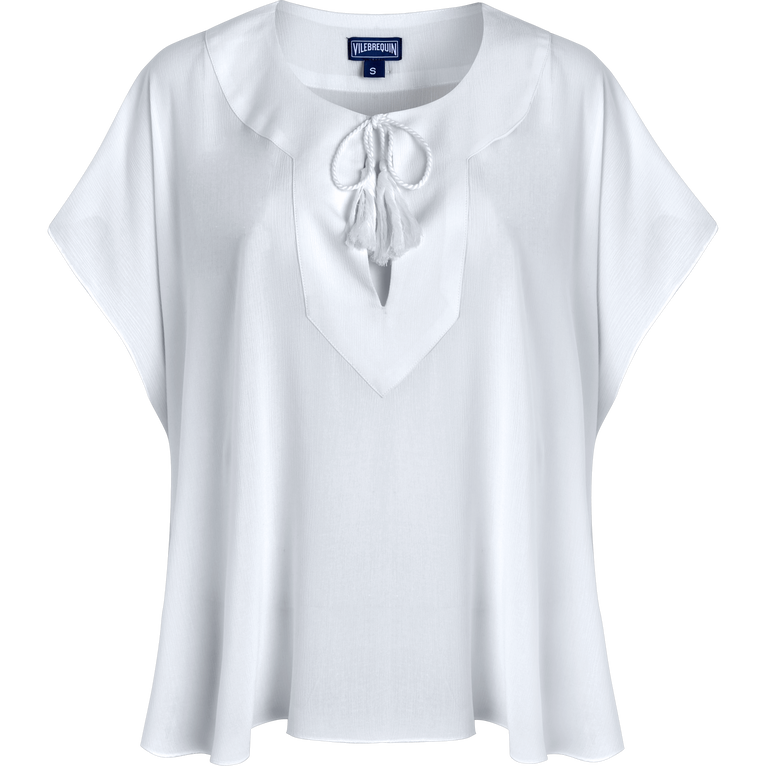 Solid Viskosetop Für Damen - Fritz - Weiss - Größe XS - Vilebrequin