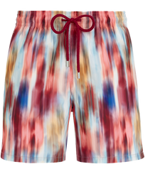 Pantaloncini mare uomo ultraleggeri e ripiegabili Ikat Flowers Multicolore vista frontale