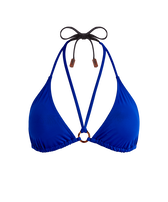 Haut de maillot de bain bicolore triangle à nouer femme Marrakech vue de face