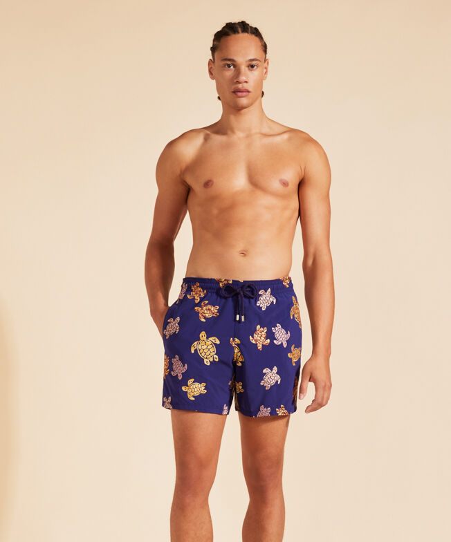 Men Swim Shorts Embroidered Tortue Multicolore | Vilebrequin