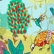 Bermuda uomo in lino con stampa Jungle Rousseau Zenzero 