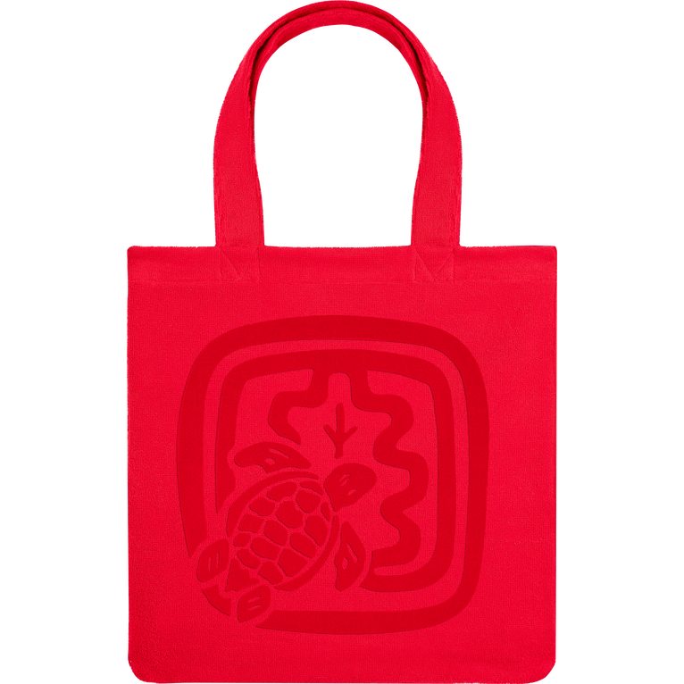 Strandtasche Aus Bio-baumwolle Für Damen – Vilebrequin X Ines De La Fressange - Boudoir - Rot - Größe OSFA - Vilebrequin