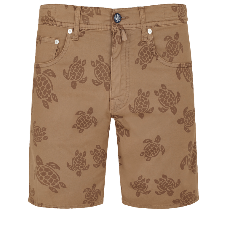 Men Bermuda Shorts Ronde Des Tortues - Garonne - Brown - Size 32 - Vilebrequin
