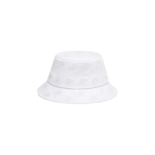 Embroidered Bucket Hat Turtles All Over White 后视图