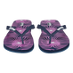 Hypno Shell Flip-Flops für Herren Marineblau Vorderseite getragene Ansicht