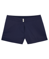 Solid Badeshorts für Damen Marineblau Vorderansicht