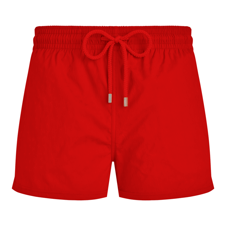 Vilebrequin Men Short Swim Shorts Jacquard Turtles - Manta - Red - Size XXL