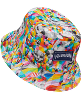 Cappello da pescatore in lino Animals - Vilebrequin x Okuda San Miguel Multicolore vista frontale