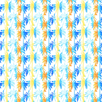 Maillot de bain une pièce fille Palms & Stripes - Vilebrequin x The Beach Boys, Blanc imprimé