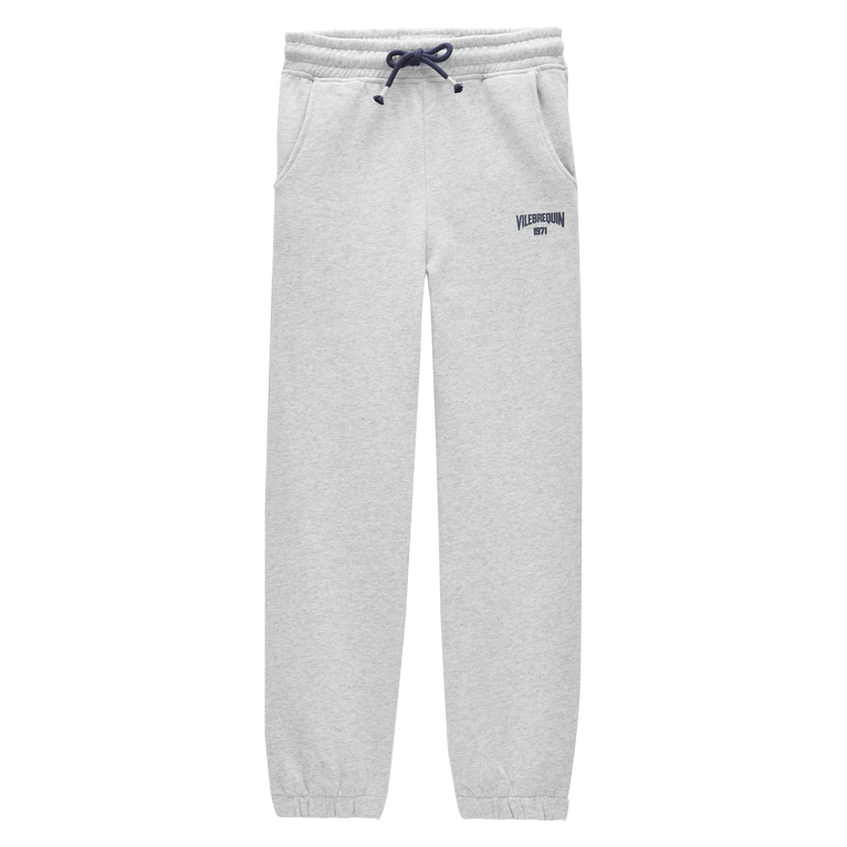 Boys Cotton Jogger Pants Solid - Pant - Gaetan - Grey - Size 4 - Vilebrequin
