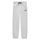 Pantalon jogging en coton garçon uni Gris chine vue de face
