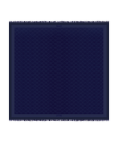 Turtle Monogram Scarf Midnight front view