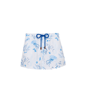 Women Swim Shorts Medusa and Shells White front view