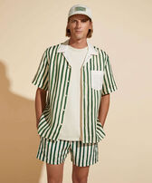 Men Green Stripes Highsnobiety Look  front view