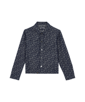 Ronde Des Tortues Jacquard Jacke aus leichtem Denim für Herren Dark denim w1 Vorderansicht