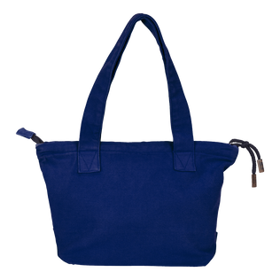 Mini borsa da spiaggia Blu nettuno vista posteriore