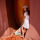 Girls Dress Solid White details view 3