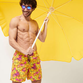 男士 Monsieur André 泳裤 - Vilebrequin x Smiley® 合作款 Lemon 细节视图6