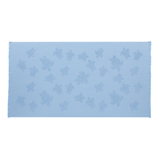 Toalla de playa en algodón orgánico Turtles Jacquard Divine vista frontal