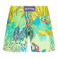Pantalón corto de baño con estampado Jungle Rousseau para niña Jengibre vista trasera