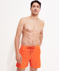 Men Ultra-light classique Solid - Men Swim Trunks Ultra-light and packable Solid, Tango front worn view