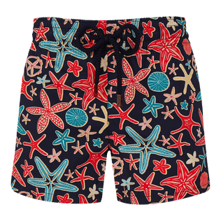 Pantalones cortos de baño con estampado Holistarfish para mujer Azul marino vista frontal