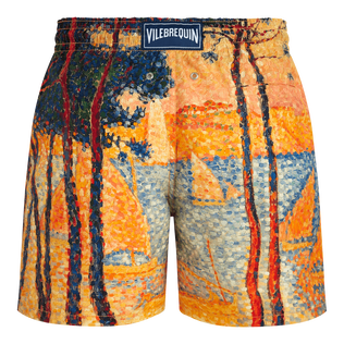Pantaloncini mare uomo 360 Voile et Pins - Vilebrequin x Paul Signac Granoturco vista posteriore