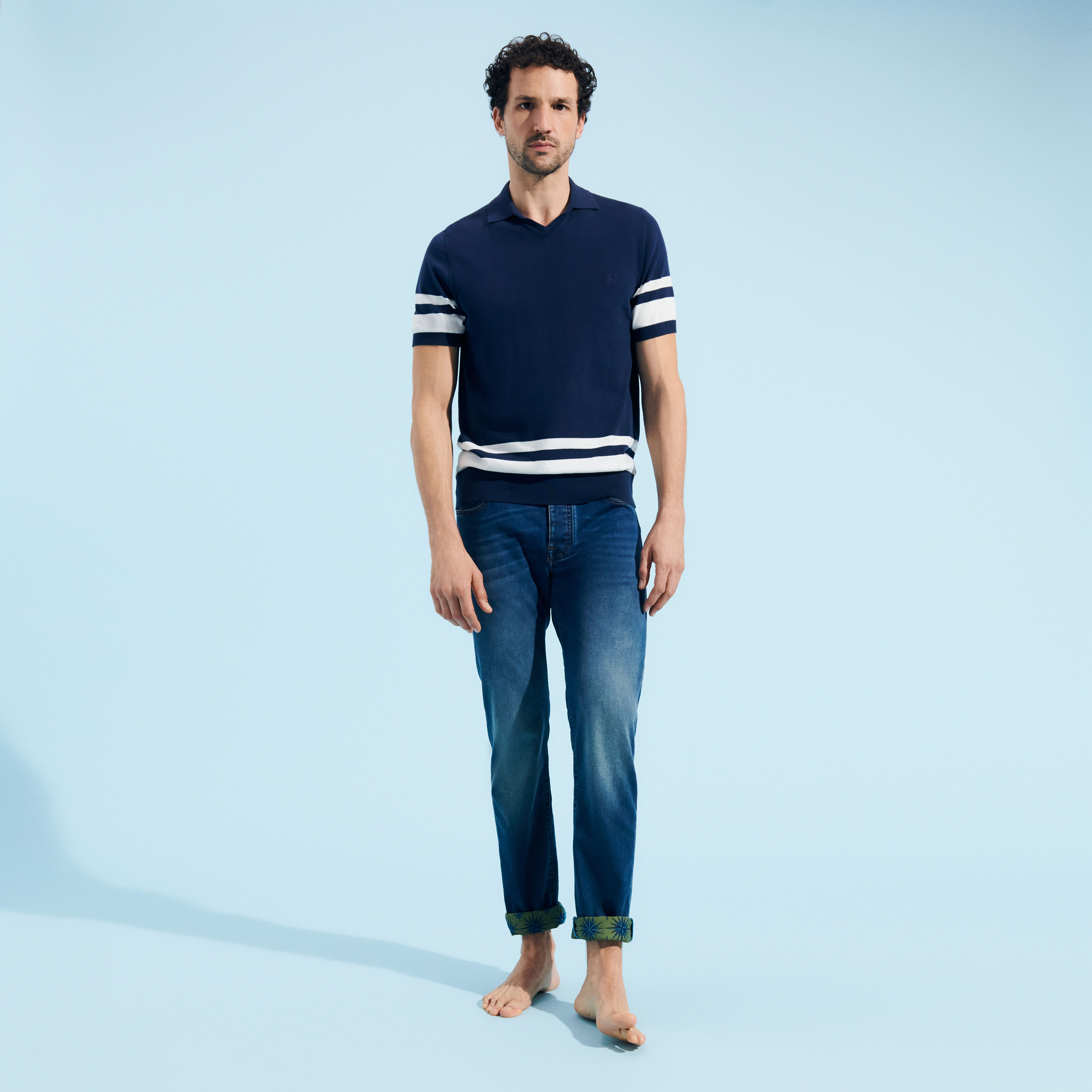 Jeans uomo a 5 tasche in cotone Sud