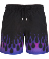 Bañador con estampado Hot Rod 360° para hombre - Vilebrequin x Sylvie Fleury Negro vista frontal