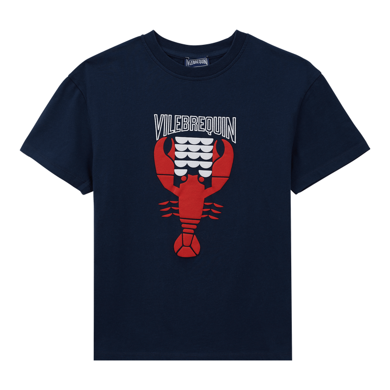 Graphic Lobsters T-shirt Aus Bio-baumwolle Für Jungen - Gabin - Blau - Größe 2 - Vilebrequin