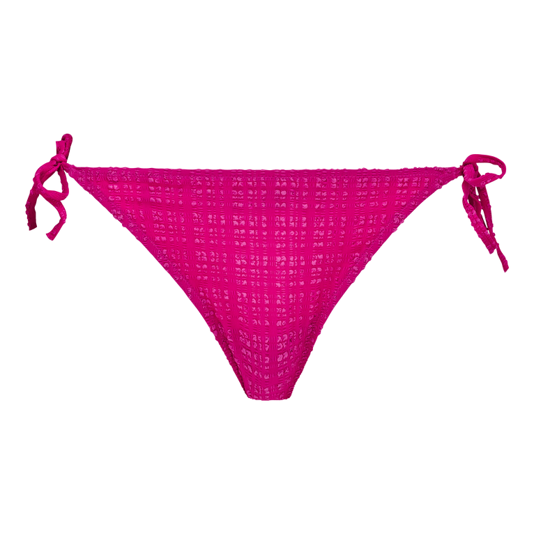 Women Bikini Bottom Mini Brief To Be Tied Plumetis - Fou - Red - Size L - Vilebrequin