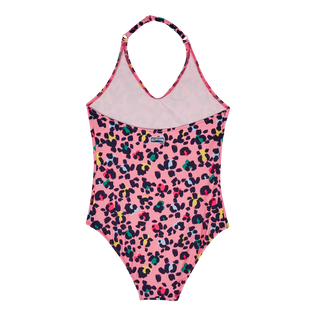 Bañador de una sola pieza con estampado Turtles Leopard para niña Caramelo vista trasera