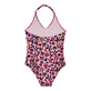 Bañador de una sola pieza con estampado Turtles Leopard para niña Caramelo vista trasera