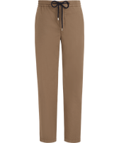 Men Tencel Popeline Jogger Pants Hazelnut front view