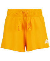 Pantalón corto de color liso con textura para niños Sunflower vista frontal