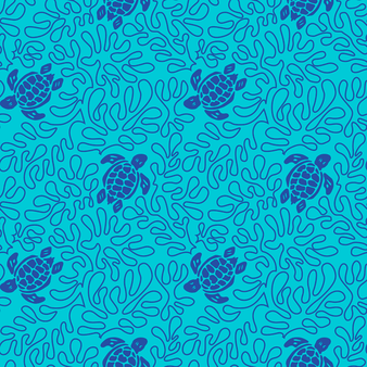 Lange Turtles Splash Stretch-Badeshorts für Herren Lazuli blue drucken