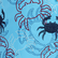 Men Swim Shorts Embroidered Crab Balloons - Limited Edition Blue topaz 