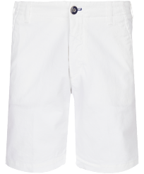 Solid Bermudas für Herren Weiss Vorderansicht
