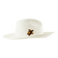 Women Natural straw hat solid Sand back view
