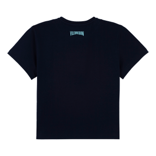 男童 Shark All Around 有机棉 T 恤 Navy 后视图