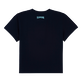 男童 Shark All Around 有机棉 T 恤 Navy 后视图