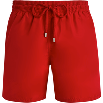 Men Ultra-Light and Packable Swim Shorts Solid Moulin rouge front view