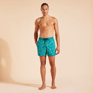 Men Swim Shorts Embroidered Ronde des Tortues - Limited Edition Ivy front worn view