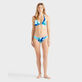Women Midi Brief Bikini Bottom Madrague Thalassa front worn view Women Midi Brief Bikini Bottom Madrague Thalassa front worn view