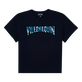 男童 Shark All Around 有机棉 T 恤 Navy 正面图