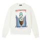 Sudadera de cuello redondo de algodón con estampado Inboard Boat para hombre Off white vista frontal